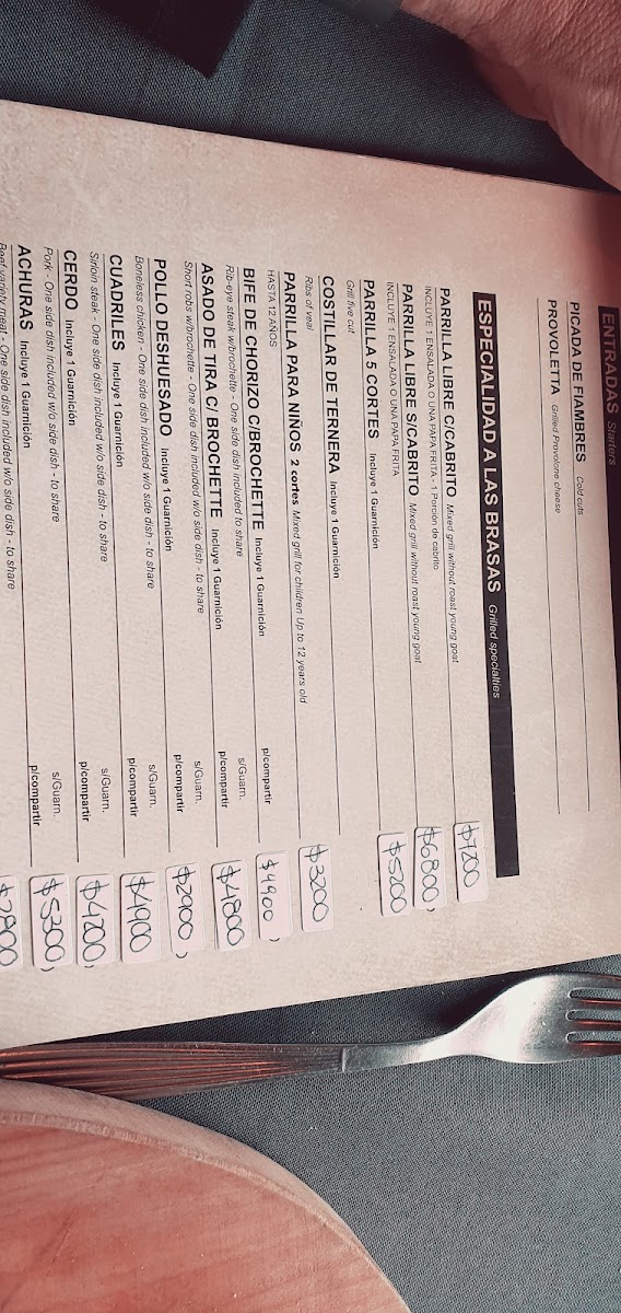 Menu La Parrilla De Pipi-1